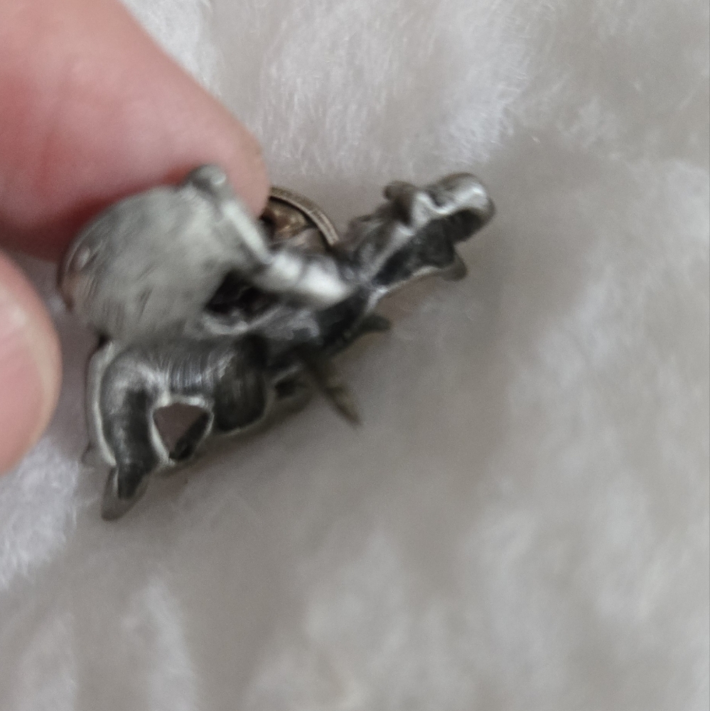 Pewter Artisan Gold Panner Tie Pin - Picture 3 of 4